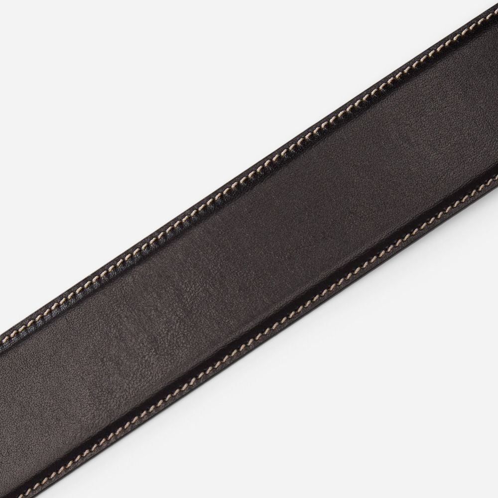 Norvegia Leather Belt - Aloe Nero