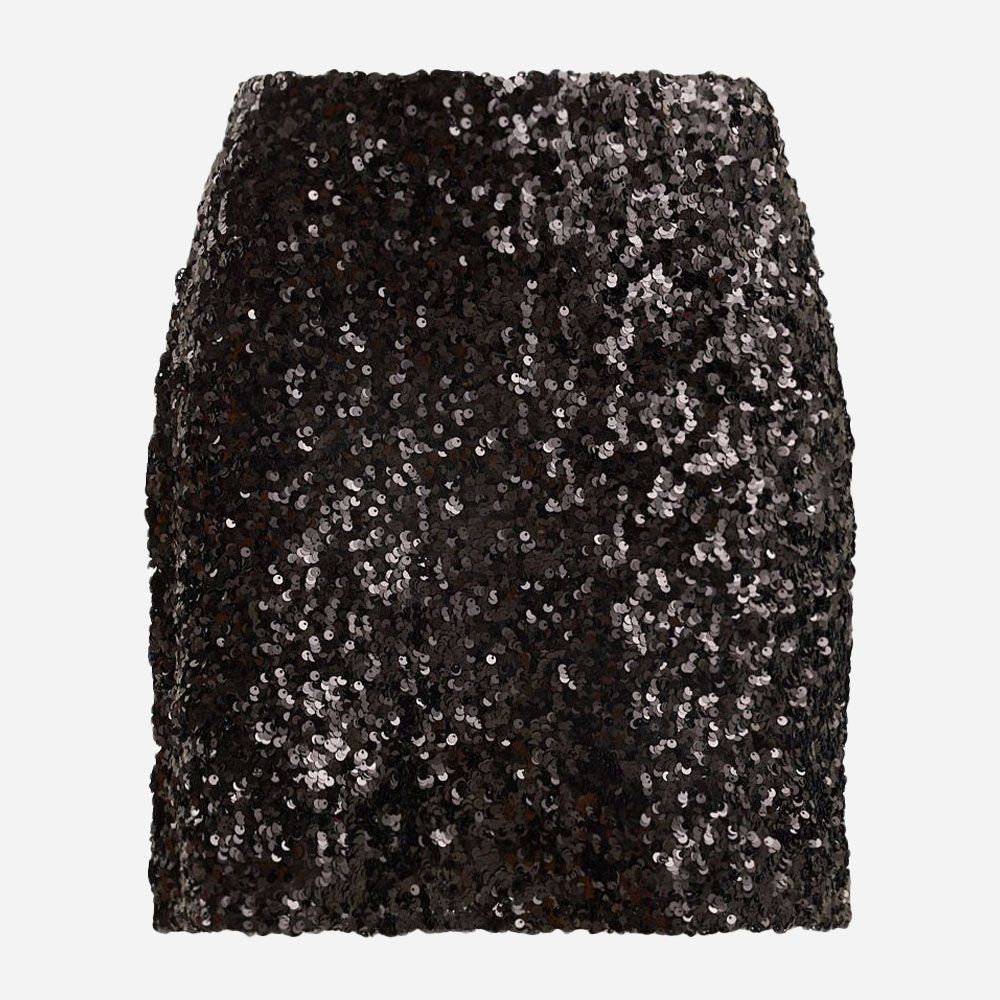 Jackson Sequin Skirt - Black