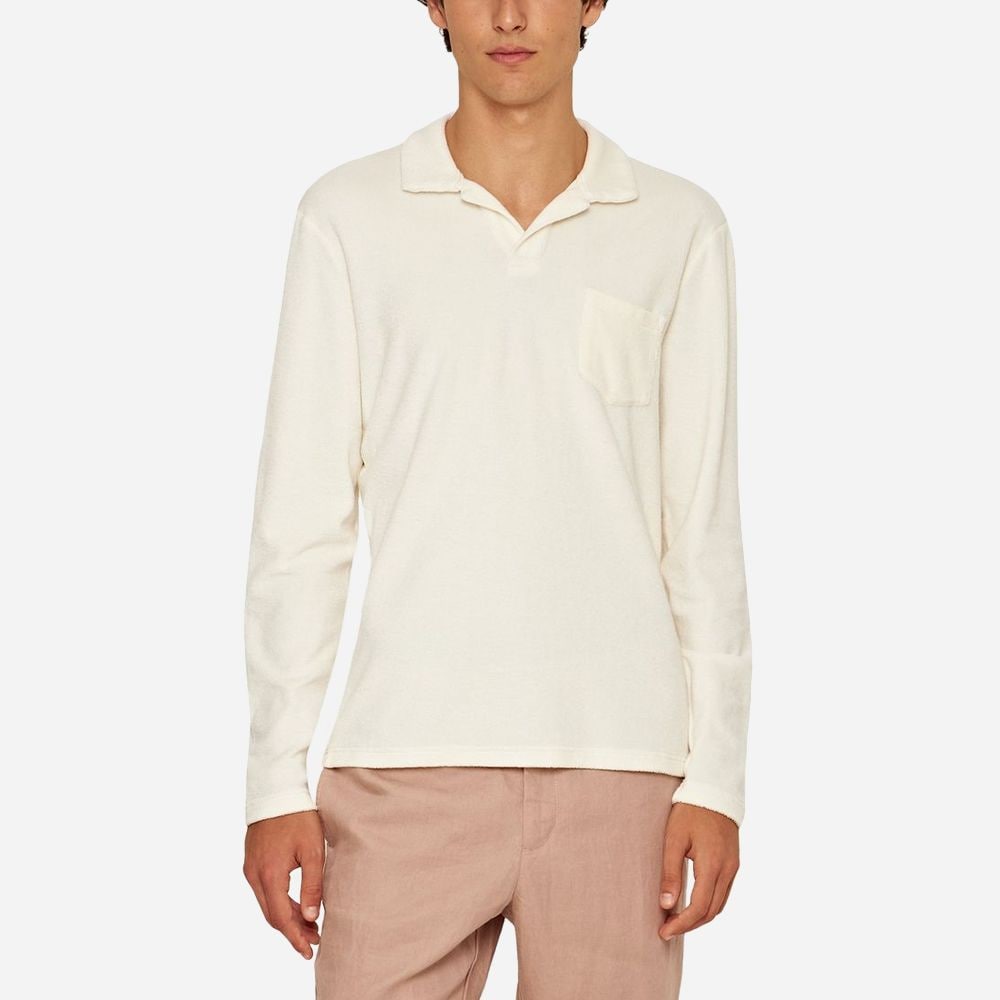 Terry Towelling Long Sleeve - Cashew