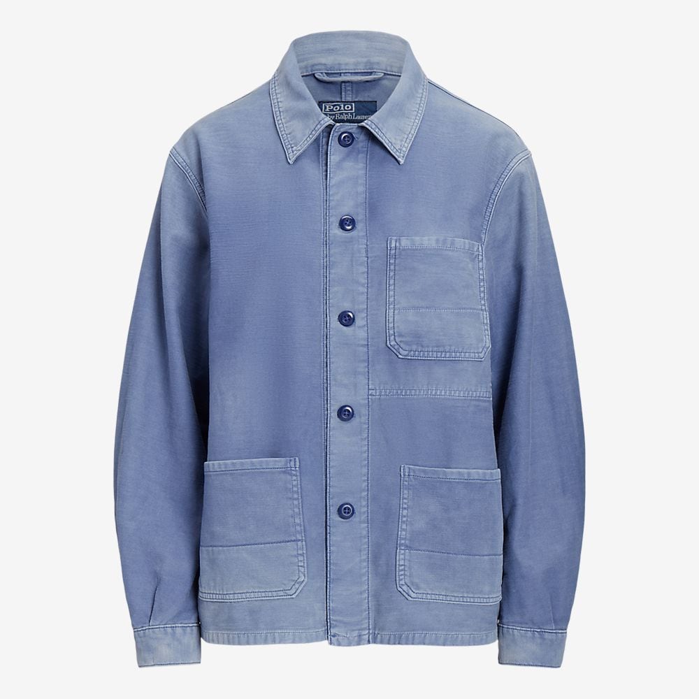 Cotton Chore Jacket - French Workwear Blue