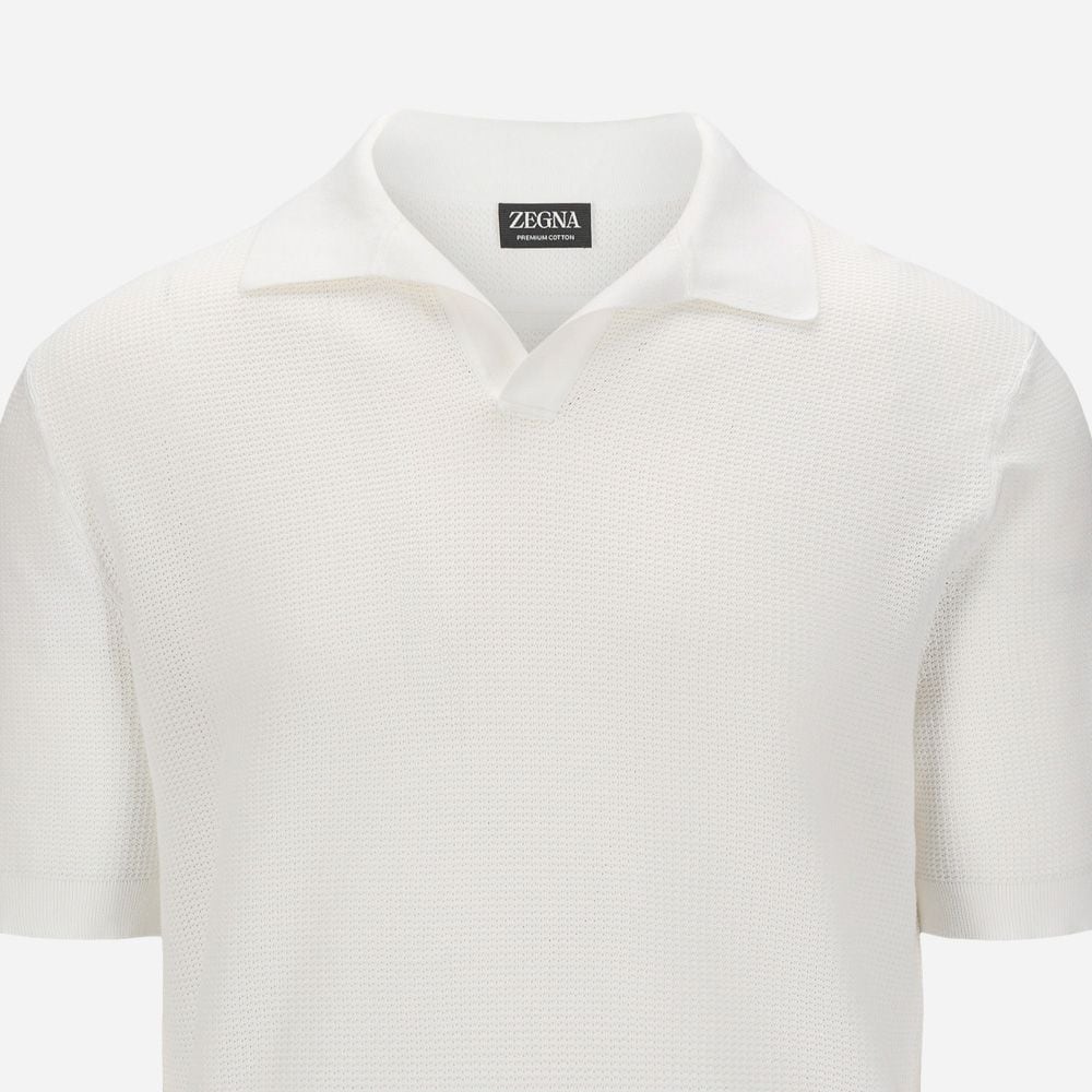 Premium Cotton Polo Shirt - Natural