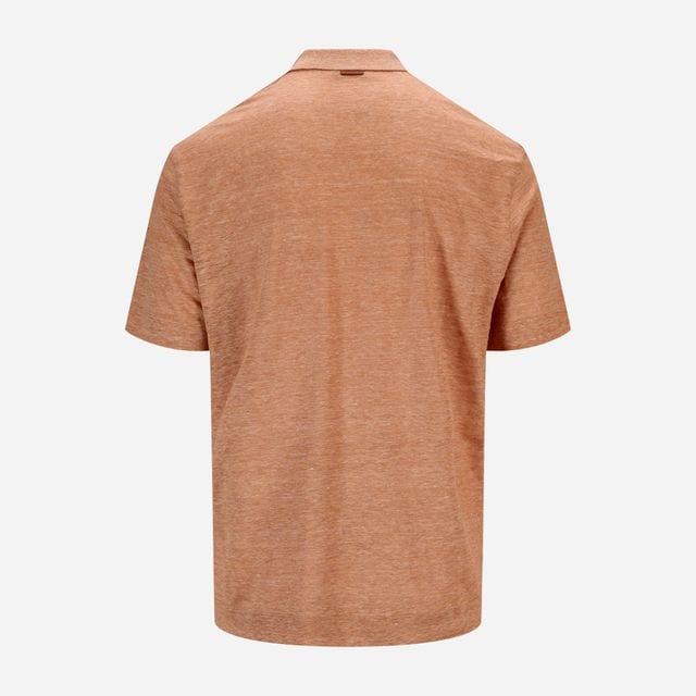 Short Sleeve Polo - Medium Brown