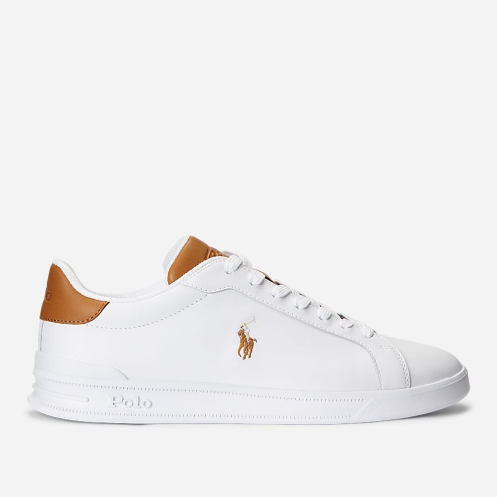 Heritage Court Leather Sneaker - White/Tan