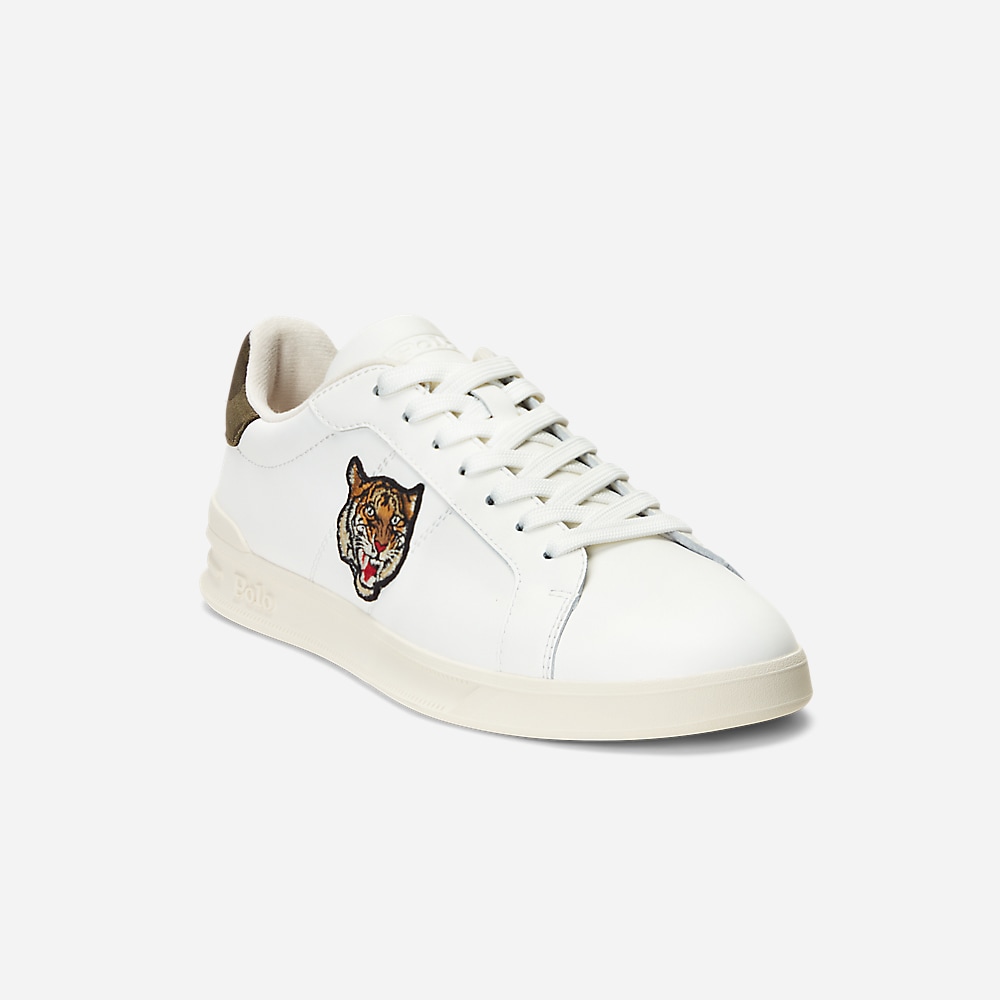 Heritage Court Ii Leather Sneaker - White/Tiger Head