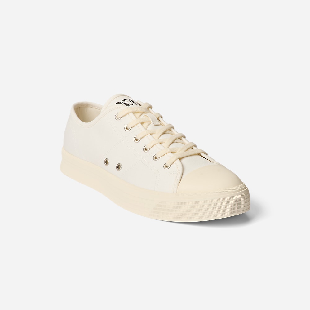 Armin Canvas Low-Top Sneaker - Deckwash White