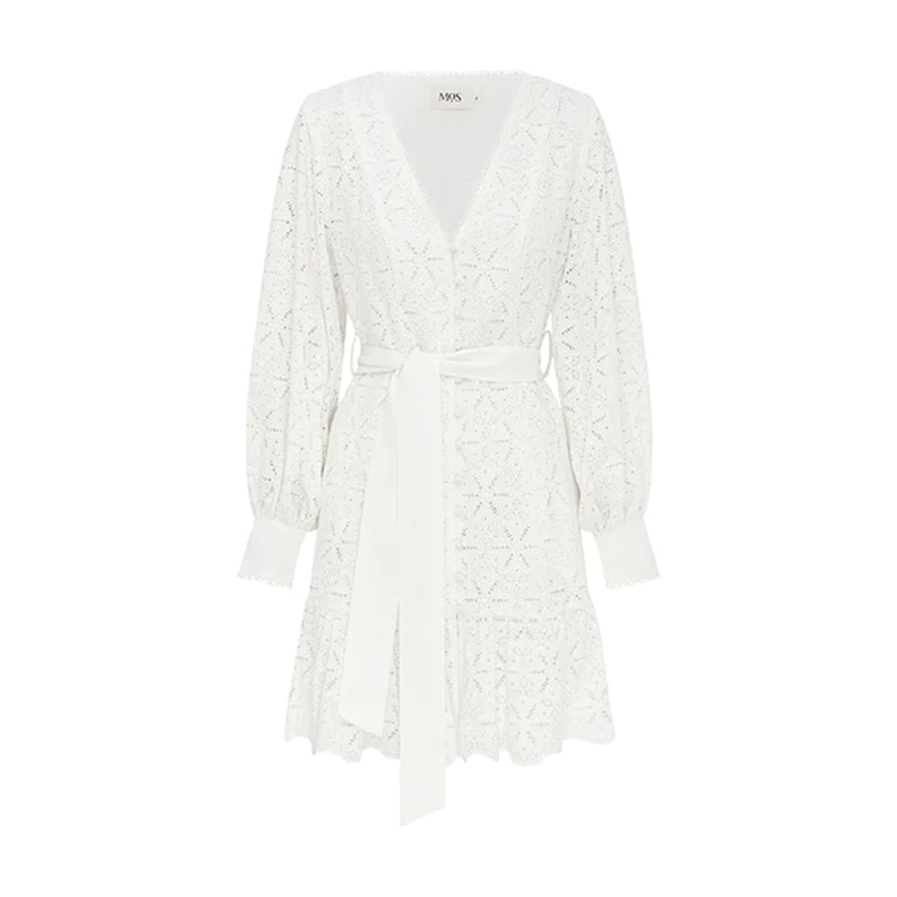 Sara Lace Mini Dress - Ivory