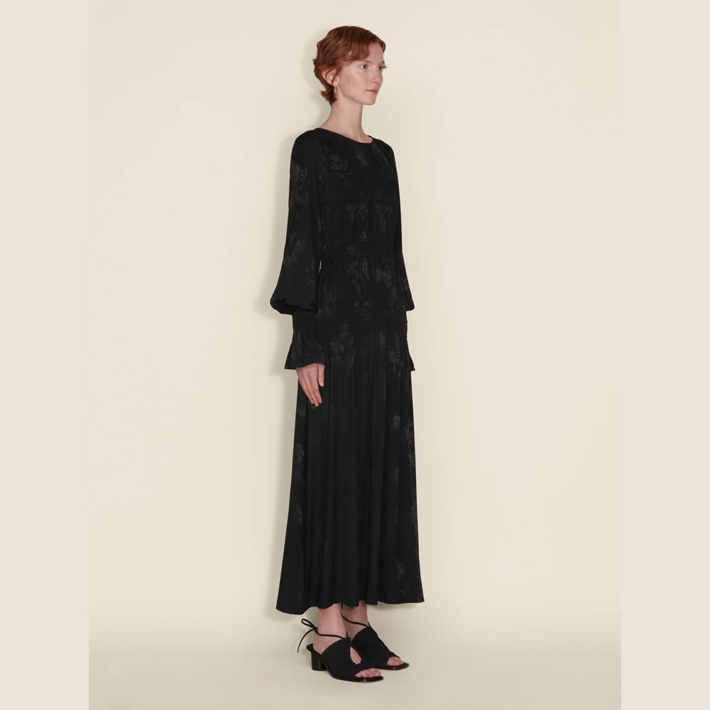 Lofta Jaquard Dress - Black