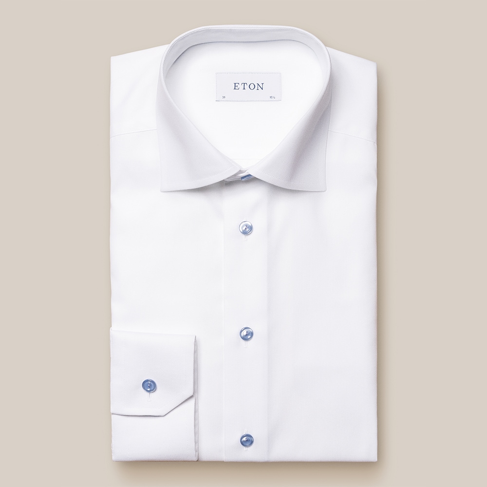 Contemporary Twill Shirt - White