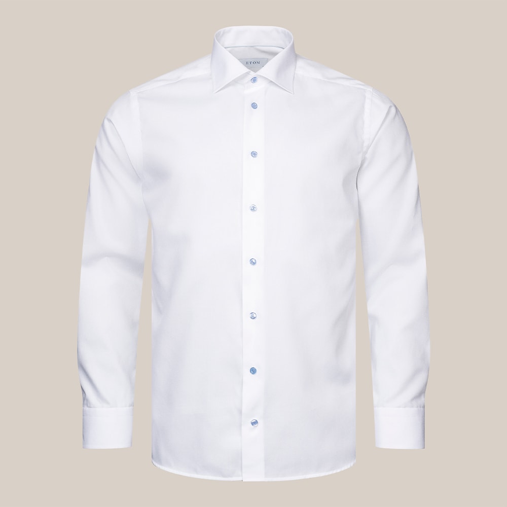 Contemporary Twill Shirt - White