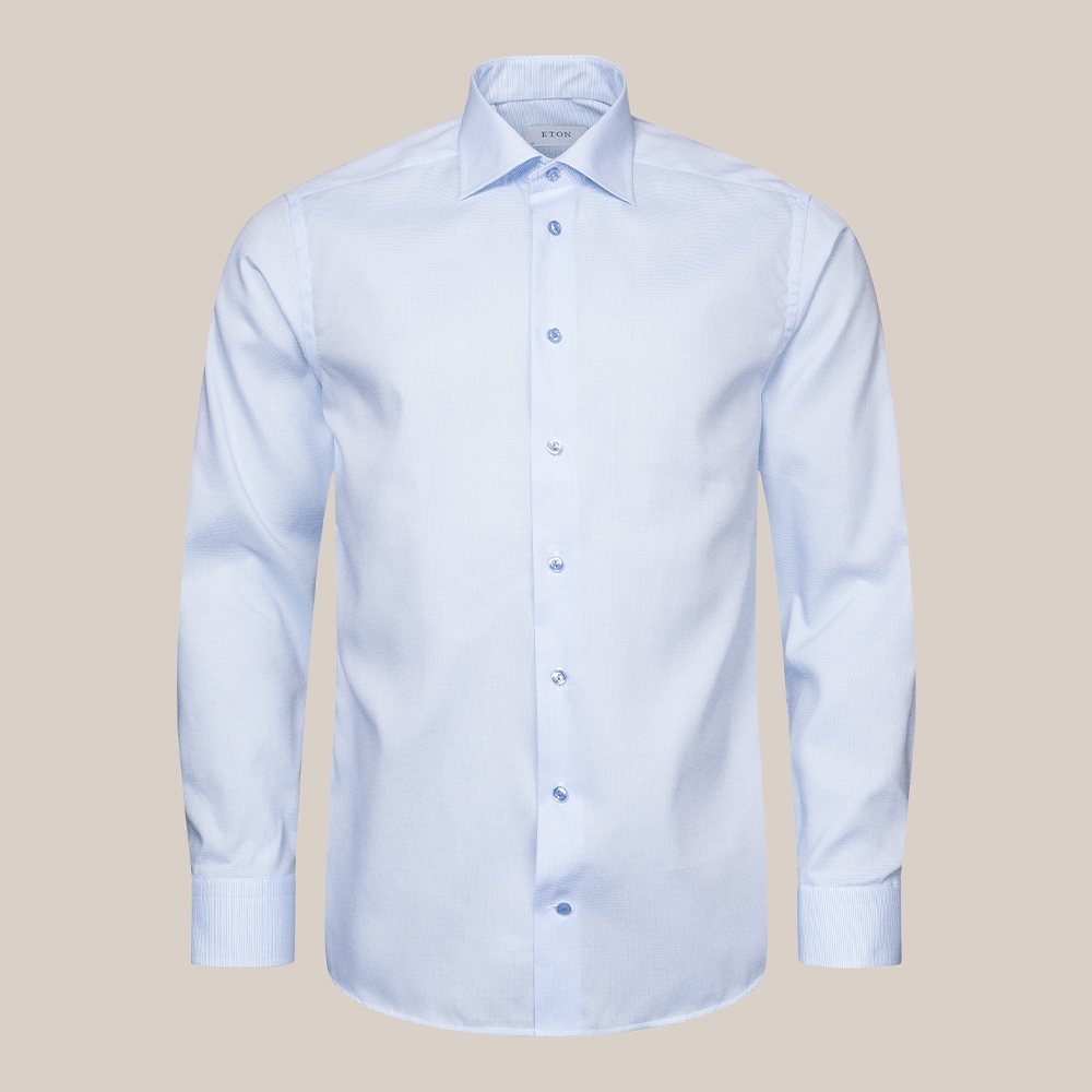 Slim Twill Shirt - Light Blue