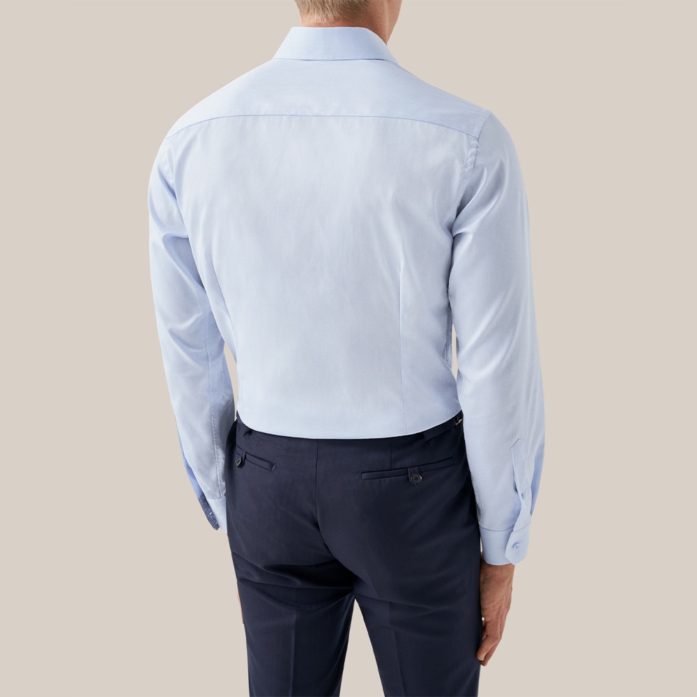 Slim Signature Twill Shirt - Light Blue Geometric Print