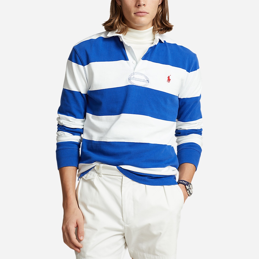 The Iconic Rugby Shirt - Cruise Royal/Oxford White
