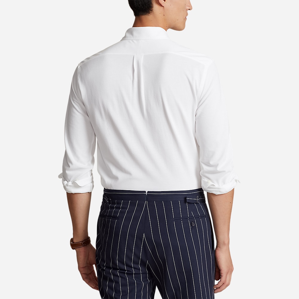 Knit Oxford Shirt - White/ Multi Pp