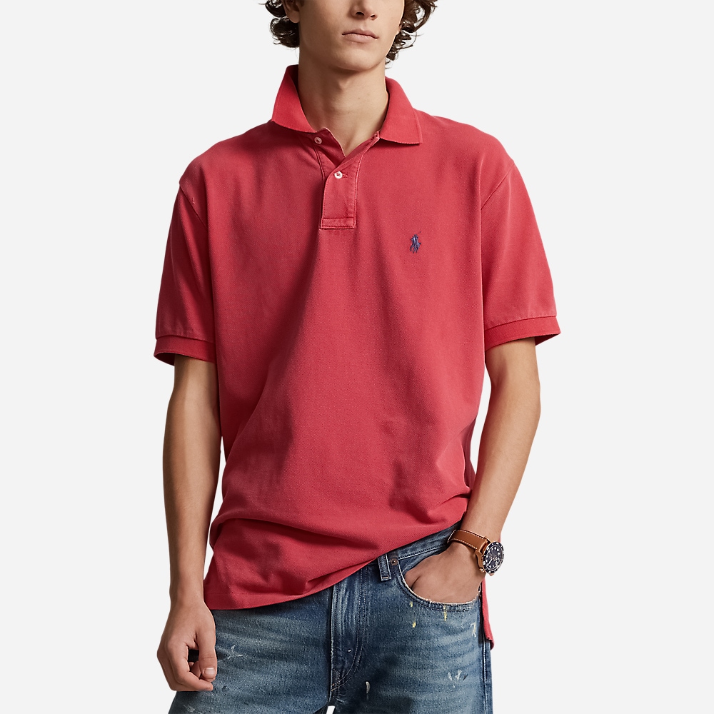 Original Fit Mesh Polo Shirt - Red