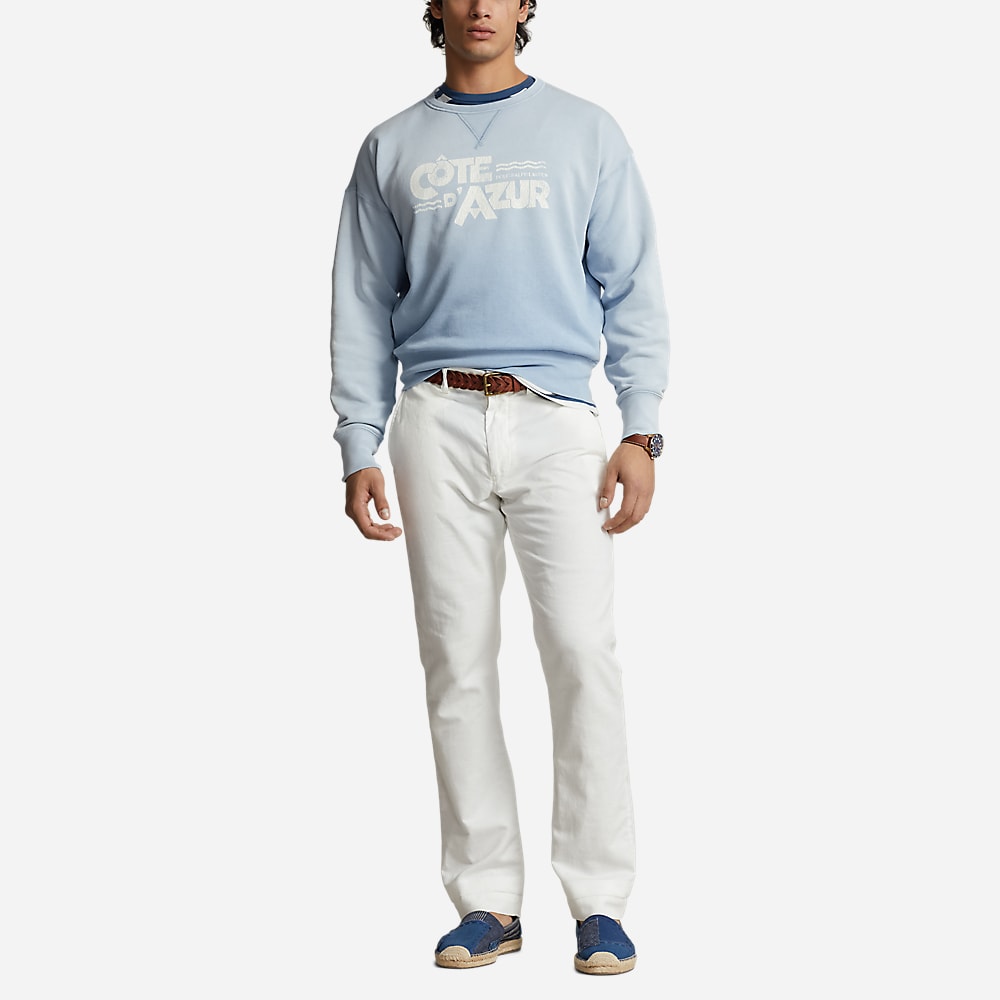 Vintage Fit Fleece Graphic Sweatshirt - Southport Blue