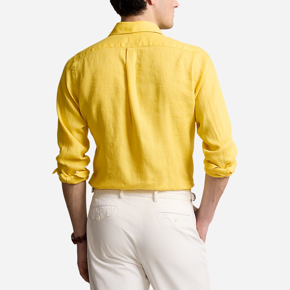 Custom Fit Linen Shirt - Sunfish Yellow