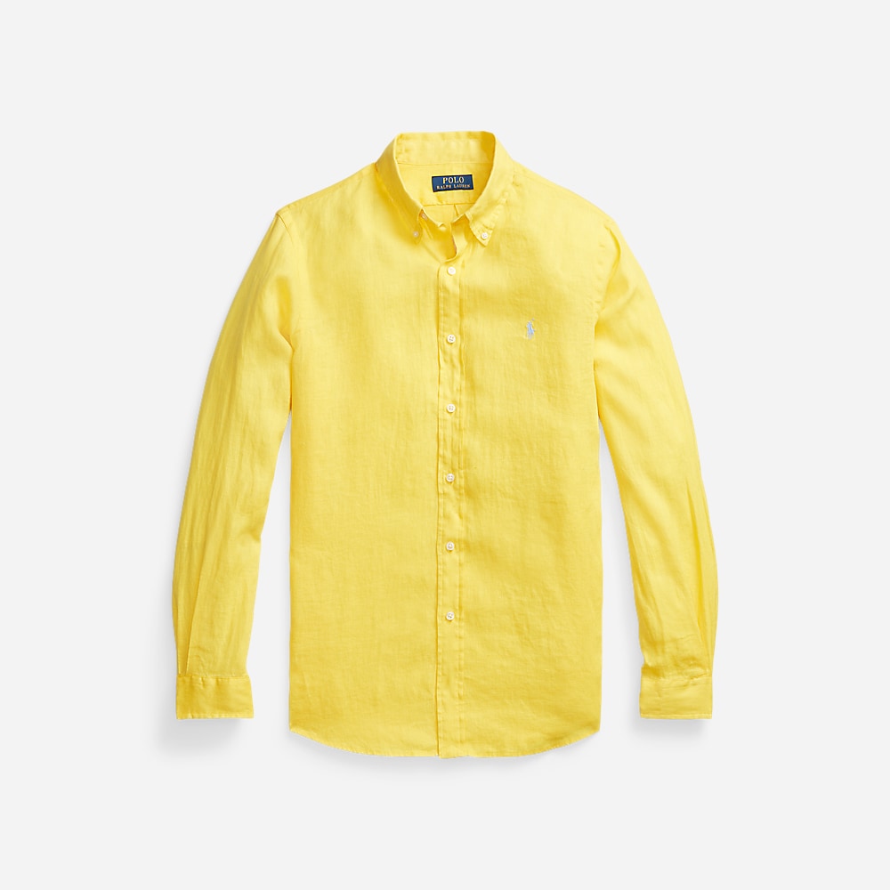 Custom Fit Linen Shirt - Sunfish Yellow