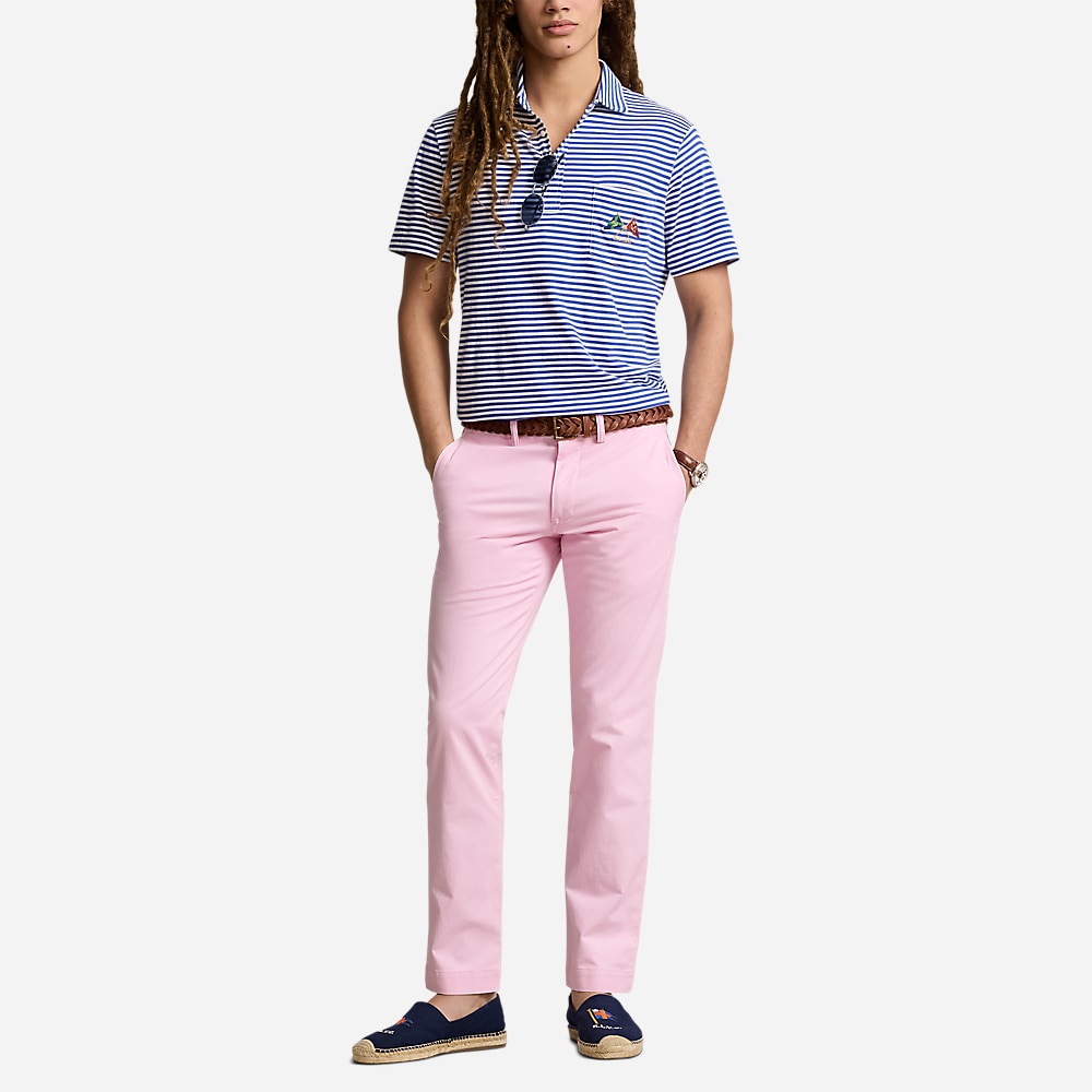 Washed Stretch Slim Fit Chino Pant - Carmel Pink