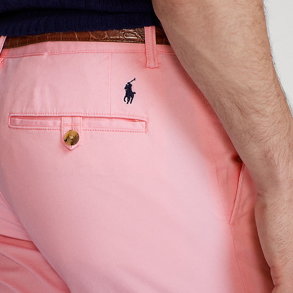 Washed Stretch Slim Fit Chino Pant - Carmel Pink