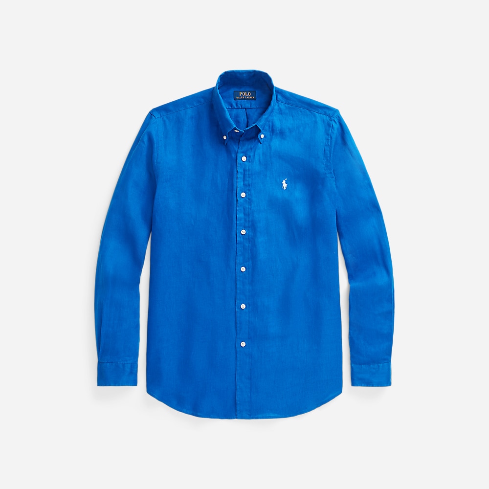 Custom Fit Linen Shirt - Heritage Blue