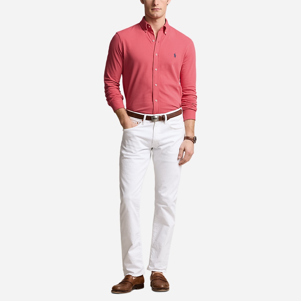 Featherweight Mesh Shirt - Pale Red