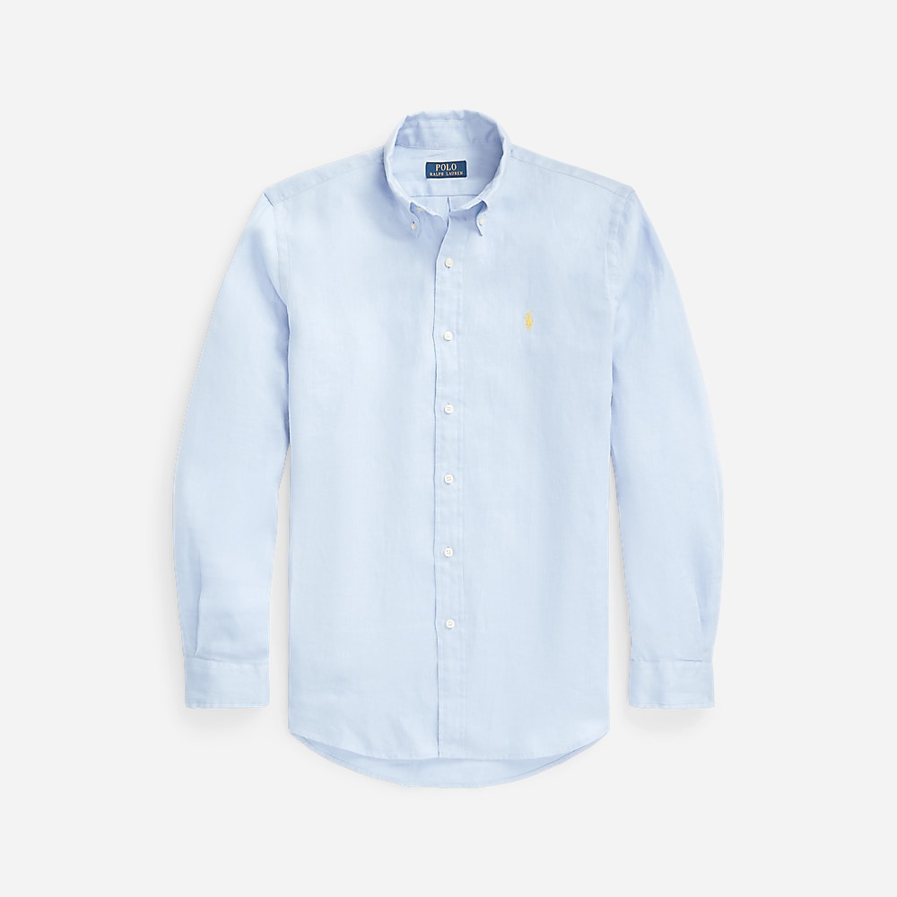 Custom Fit Linen Shirt - Blue Hyacinth