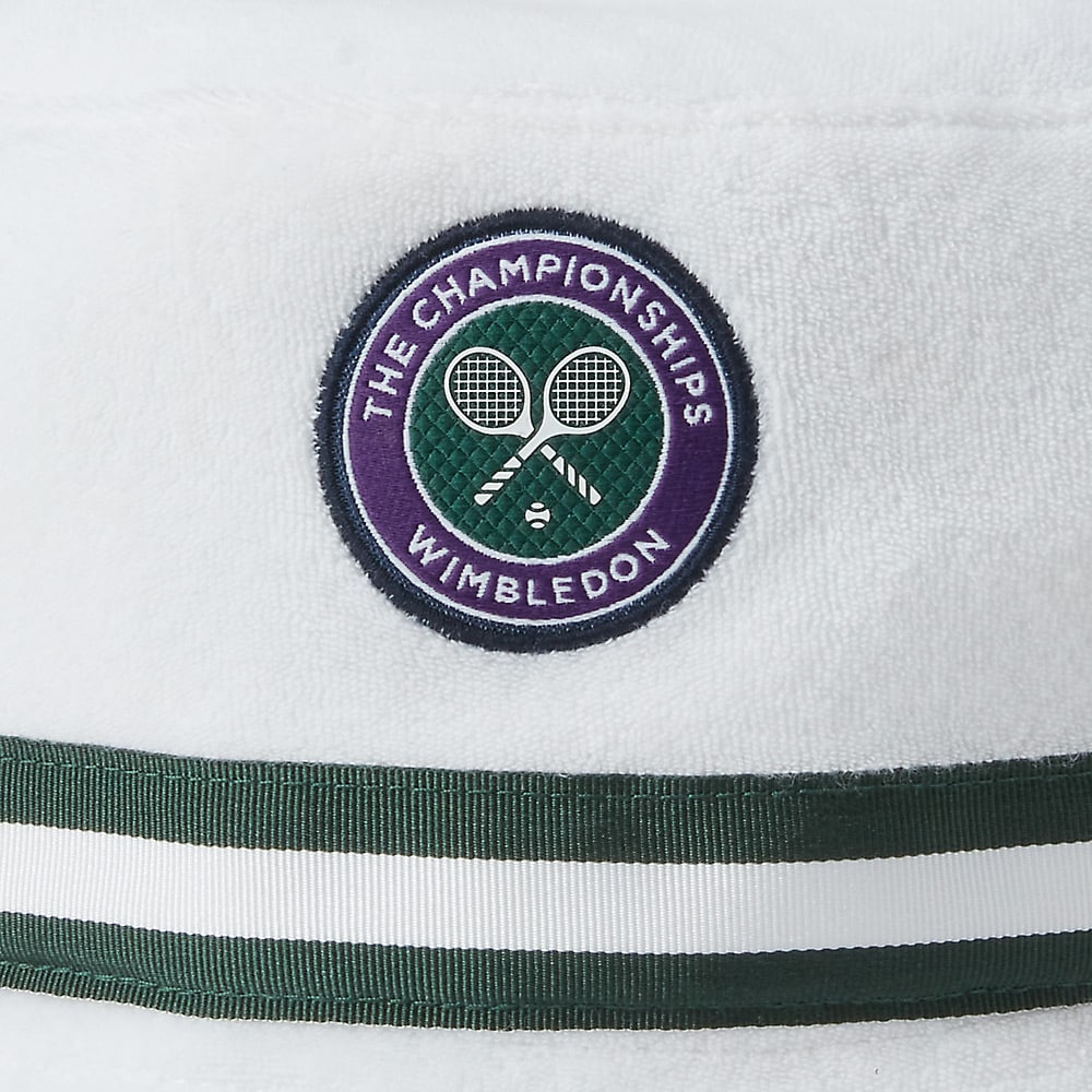 Wimbledon Reversible Terry Hat - White Multi