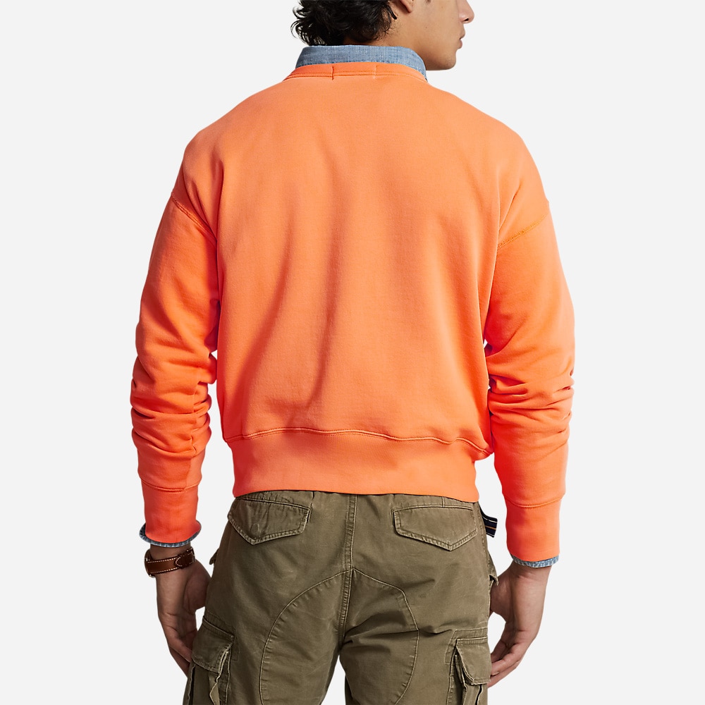 Vintage Fit Fleece Graphic Sweatshirt - May Orange