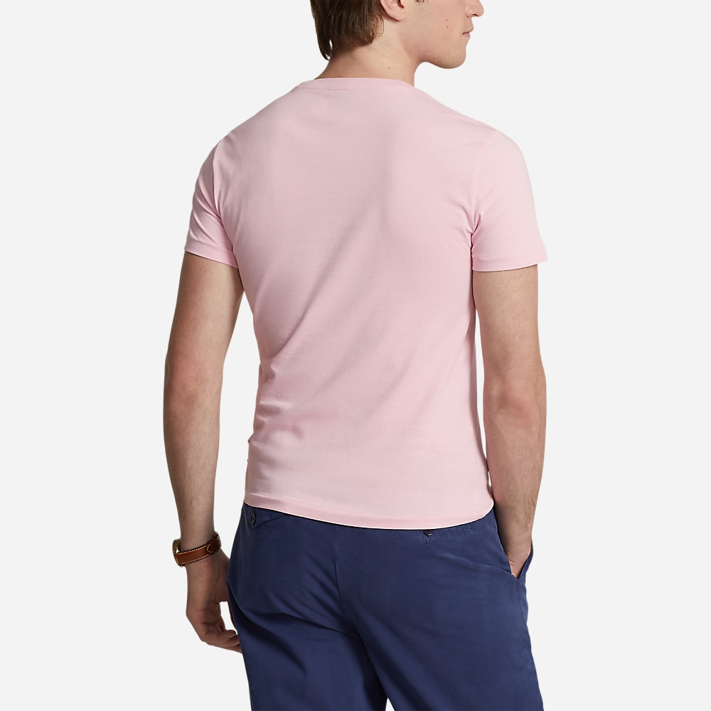 Custom Slim Fit Jersey Crewneck T-Shirt - Garden Pink