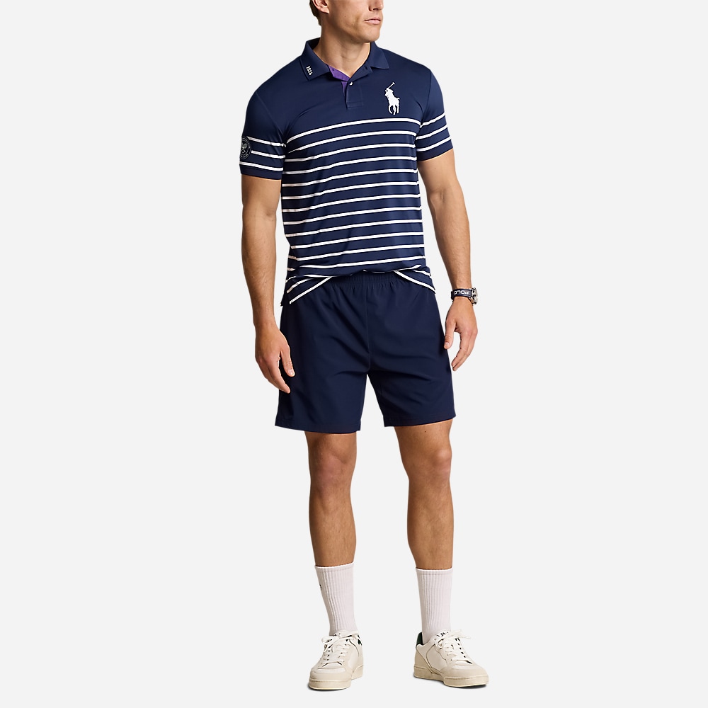 Wimbledon Ballperson Polo Shirt - Navy-White