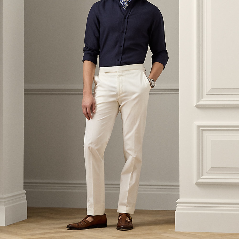 Gregory Twill Trouser - Deckwash White