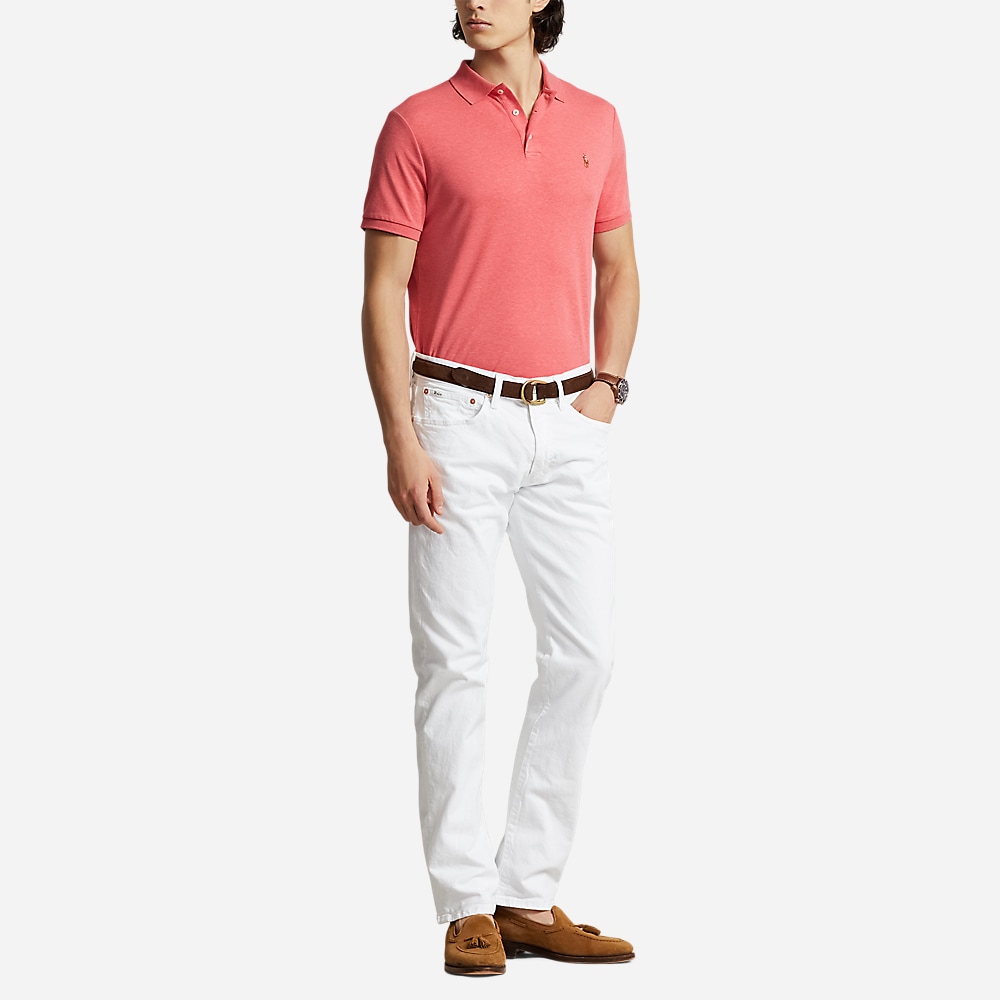 Custom Slim Fit Soft Cotton Polo Shirt - Highland Rose Heather