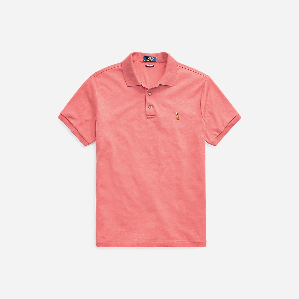 Custom Slim Fit Soft Cotton Polo Shirt - Highland Rose Heather