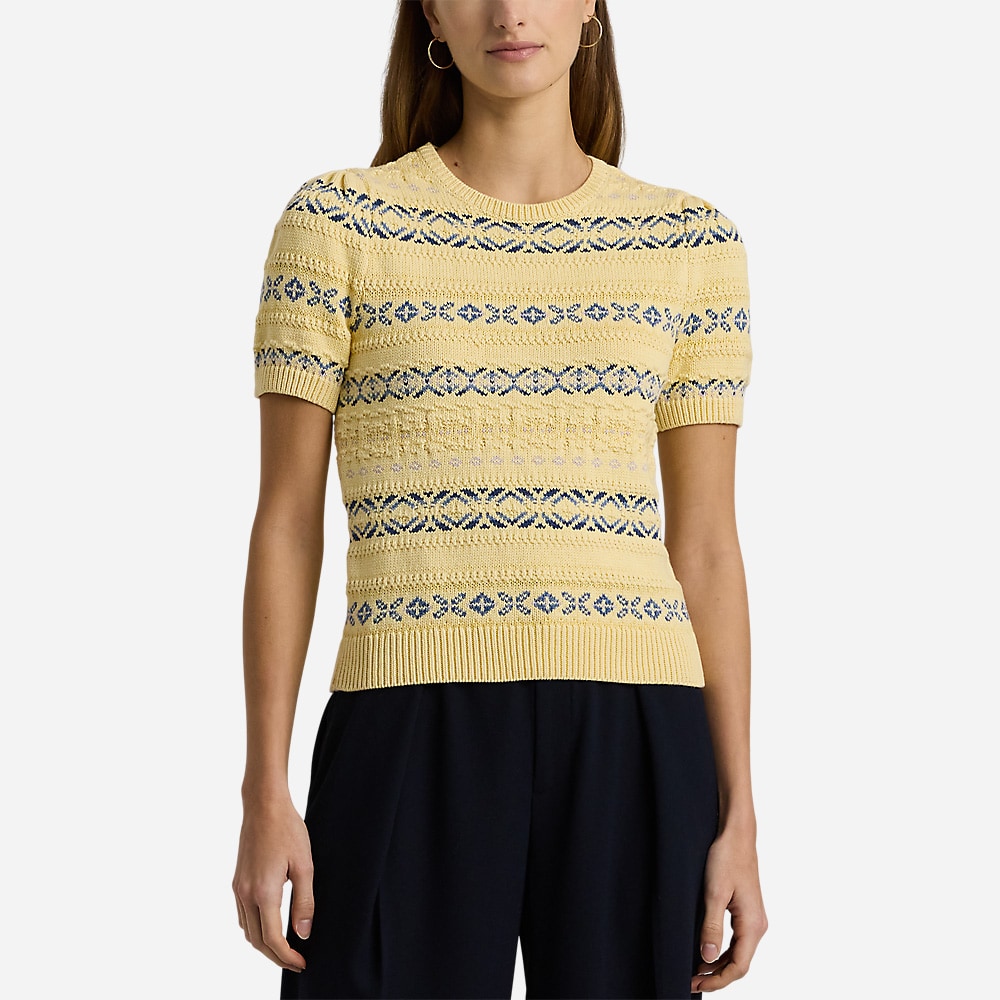 Fair Isle Cotton-Linen Sweater - Multi