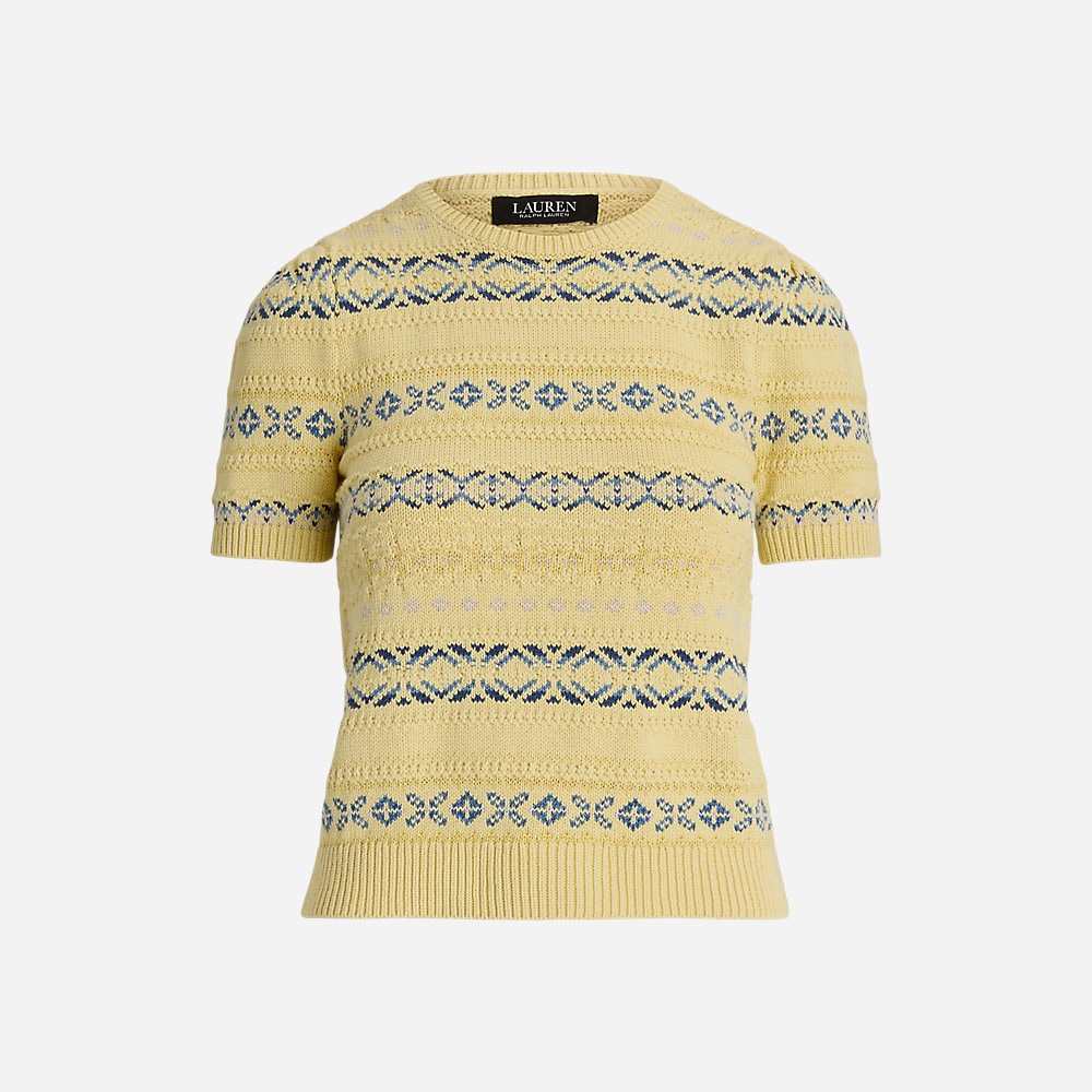 Fair Isle Cotton-Linen Sweater - Multi