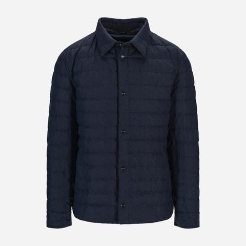 Overshirt Linen Jacket - Blue Navy