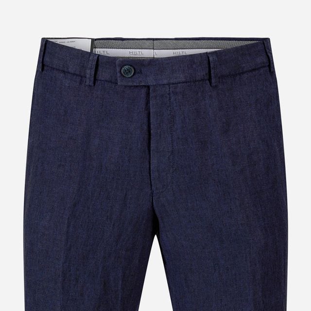 Parma Linen Pant - Navy