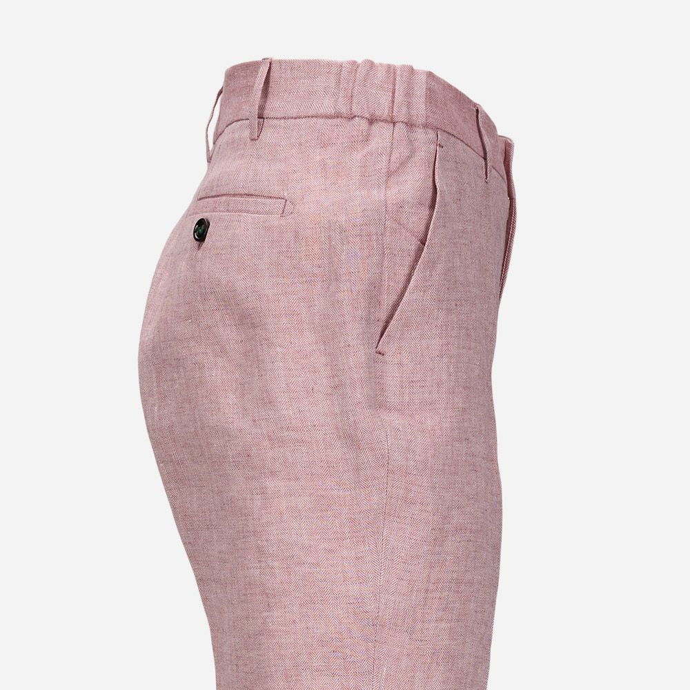 Morello Elax Linen Pant - Rose