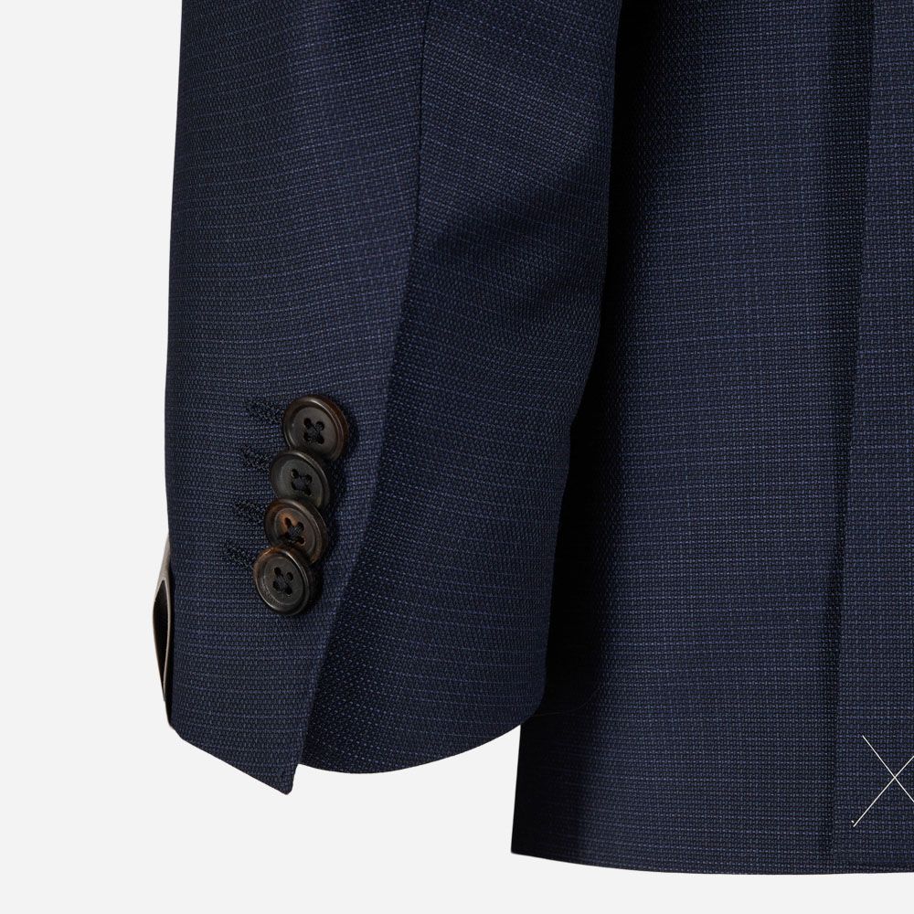 Suit Wool Structure - Navy