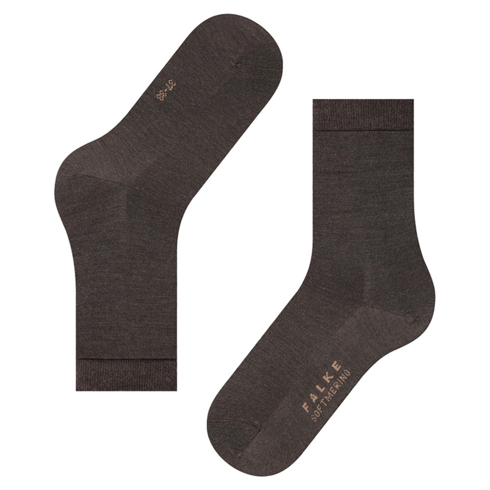 Soft Merino Sock - Dark Brown