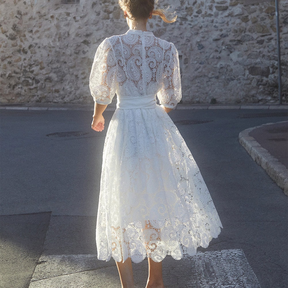 Radea Dress - Chalk White