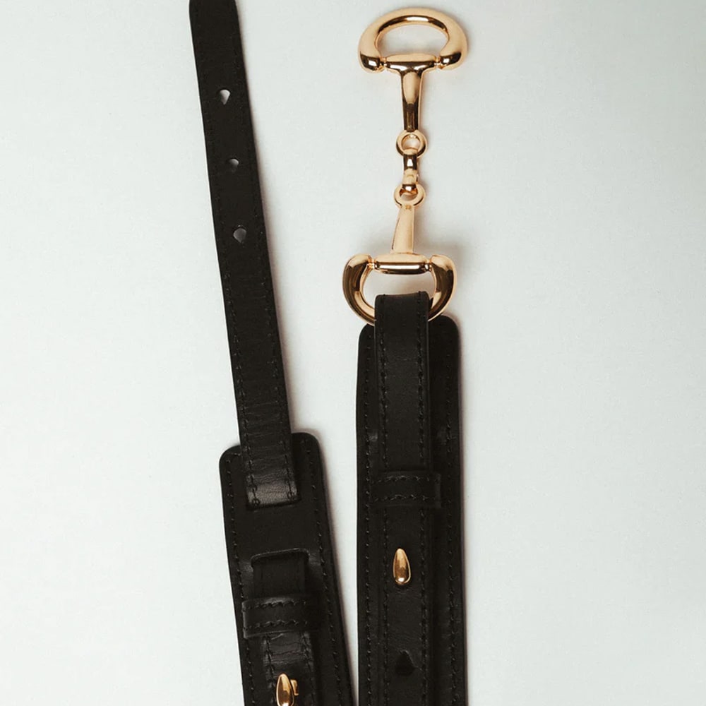 Gadia Belt - Black  - Golden Details