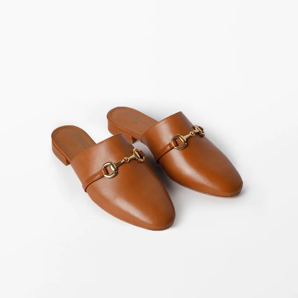 Zula Slippers - Cognac