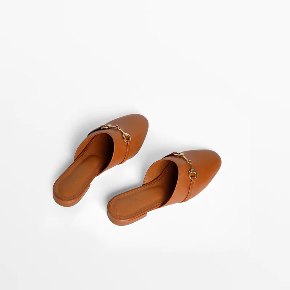 Zula Slippers - Cognac