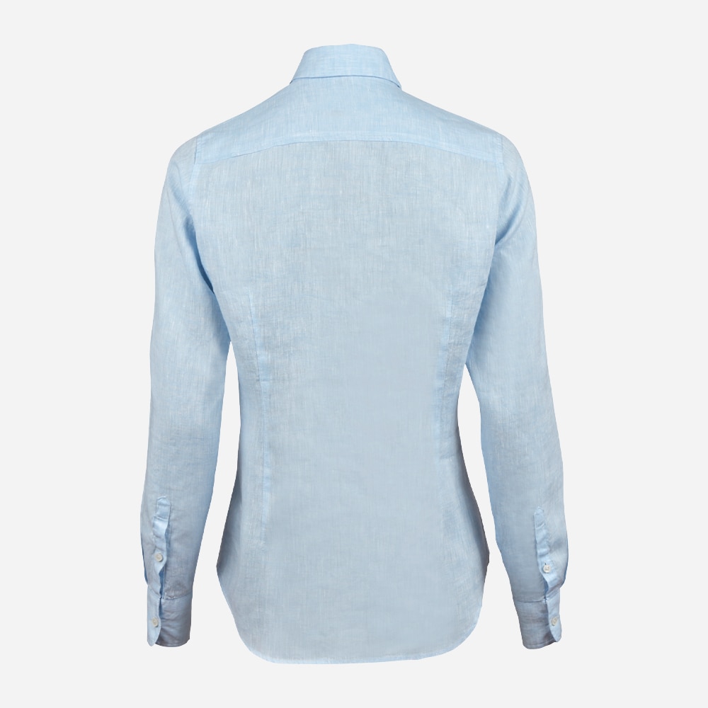 Sofie Linen Shirt - Light Blue