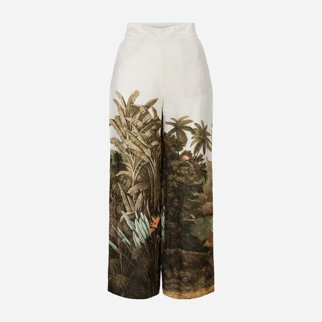 Eve Linen Pant - Flower