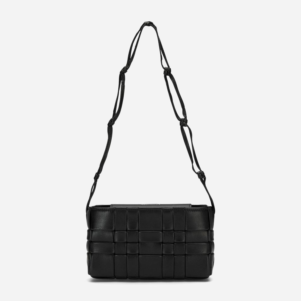 Trenz Small Knitted Handbag - Trenzdoble Black