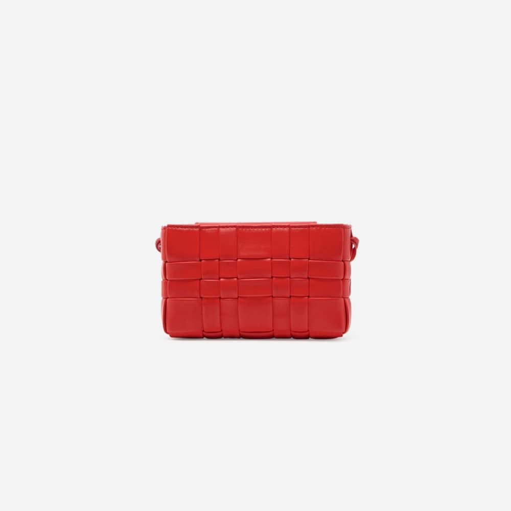 Trenz Small Knitted Handbag - Trenzdobl Red