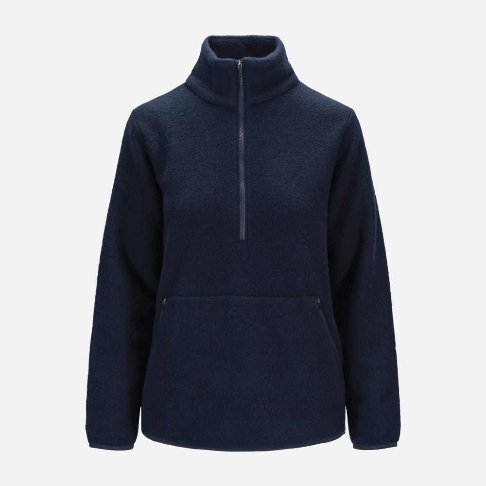 Svalbard Sweater Woman - Navy Blue