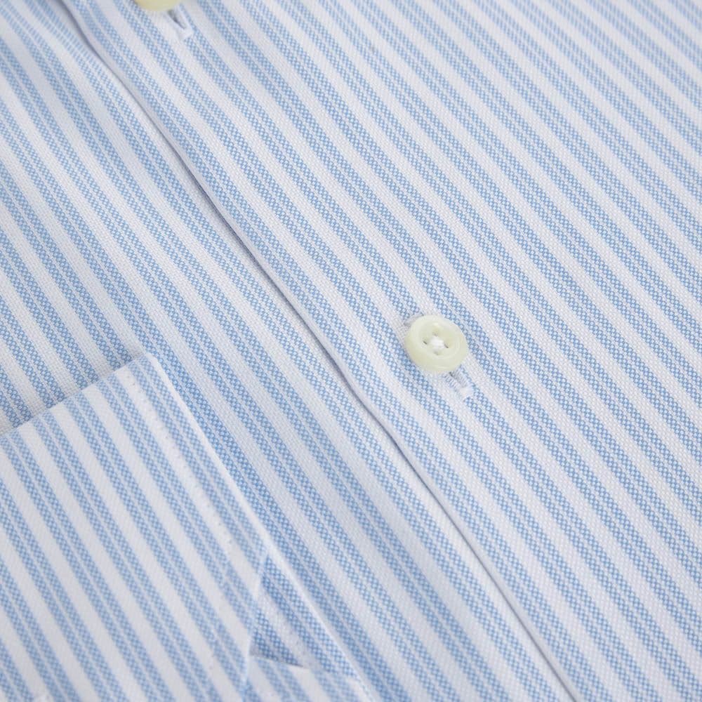 Slimline Shirt - White-Blue Stripes